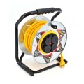 AWTOOLS AW70264 - PRZEDŁUŻACZ BĘBEN METALOWY ŻÓŁTY HEAVY DUTY 40m 3x2,5 mm 16A / 3680W / IP44 NEOPREN