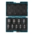 MAKITA E-16564 - Zestaw sześciokątnych nasadek udarowych czarnych 8-24mm 1/2" CR-MO 9 sztuk