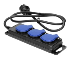 ORNO  AE-13158(GS)/3M -  Przedłużacz warsztatowy bryzgoszczelny IP44, 5 gniazda 2P+Z IP44, przewód gumowy, H05RR-F 3x1,5mm².długość 5m