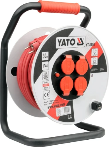 YATO YT-8108 - PRZEDŁUŻACZ 50m /BĘBEN PLASTIK /3x2,5mm