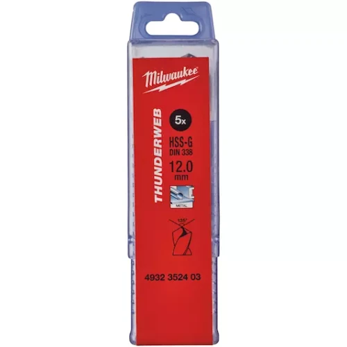 Milwaukee 4932352403 - Wiertło do metalu HSS-G 12 x 101/151 mm - 5 szt
