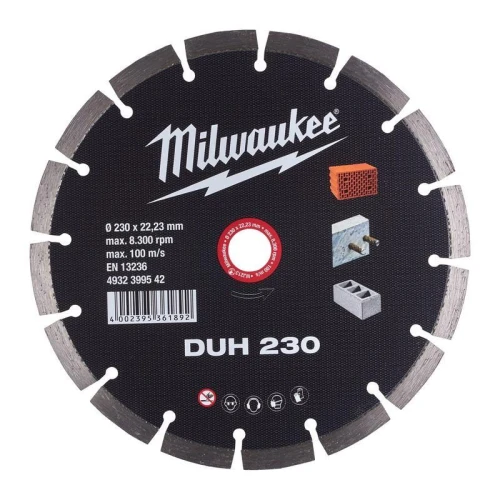 Milwaukee 4932399542 - Tarcza diamentowa tnąca DUH 230 x 22,23 mm