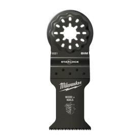Milwaukee 48906024 - Brzeszczot bimetalowy do Multitoola do cięcia wgłębnego drewna z gwoździami, 35 x 42 mm