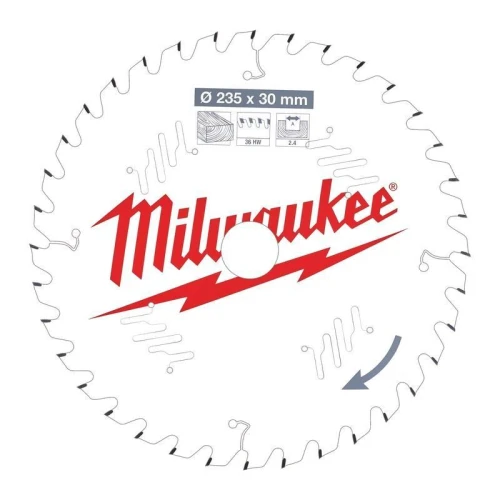 Milwaukee 4932471306 - Tarcza pilarska do drewna 235 x 30 mm, 36 zębów