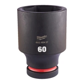Milwaukee 4932480437 - Nasadka udarowa Shockwave 1" 6-kątna, długa, metryczna, 60 mm