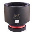 Milwaukee 4932480420 - Nasadka udarowa Shockwave 1" 6-kątna, krótka, metryczna, 55 mm