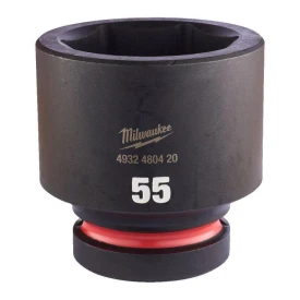 Milwaukee 4932480420 - Nasadka udarowa Shockwave 1" 6-kątna, krótka, metryczna, 55 mm
