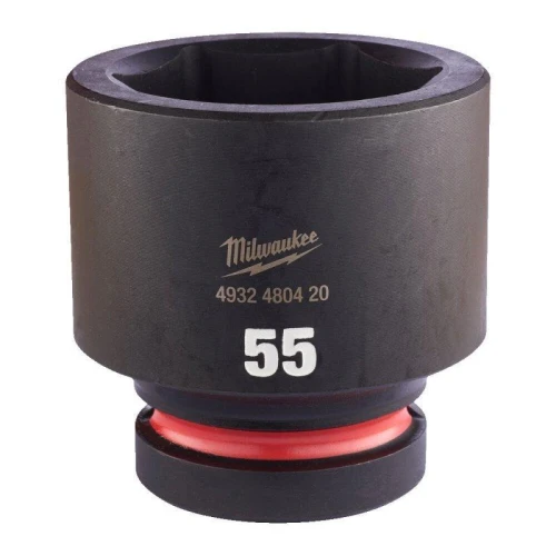 Milwaukee 4932480420 - Nasadka udarowa Shockwave 1" 6-kątna, krótka, metryczna, 55 mm