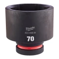 Milwaukee 4932480423 - Nasadka udarowa Shockwave 1" 6-kątna, krótka, metryczna, 70 mm