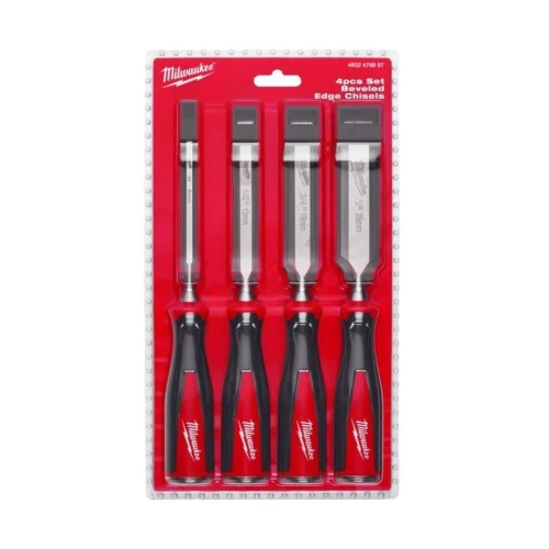 Milwaukee 4932479897 - Zestaw dłut o sfazowanej krawędzi, 6 - 25 mm (4 szt.)