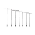 Milwaukee 4932492674 - Zestaw kluczy nasadowych T przegubowych, 6-kątnych, z przesuwną rękojeścią, 8 - 19 mm (7 szt.)