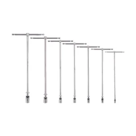Milwaukee 4932492674 - Zestaw kluczy nasadowych T przegubowych, 6-kątnych, z przesuwną rękojeścią, 8 - 19 mm (7 szt.)