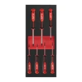 Milwaukee 4932492391 - Moduł wkrętaków do śrub Torx, T7 - T25 (7 szt.), wkładka piankowa