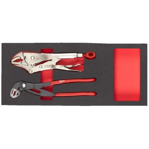 Milwaukee 4932493255 - Moduł ze szczypcami nastawnymi i zaciskowymi, wkładka piankowa