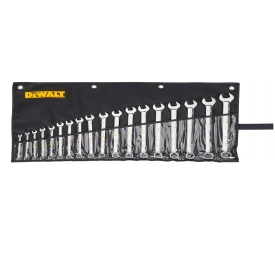 DEWALT DWMT19237 - Klucze płasko-oczkowe 6-24mm 18el