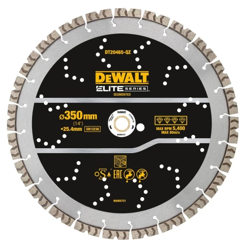 DEWALT DT20465 -  Tarcza diamentowa 350mm elite do pręty zbrojone beton