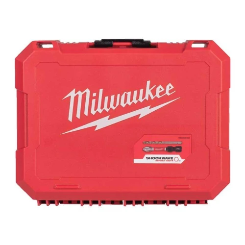 Milwaukee 4932501309 - Zestaw bitów udarowych i wierteł Shockwave do śrub płaskich, Phillips, Pozidriv,Torx i Hex (80 szt.)