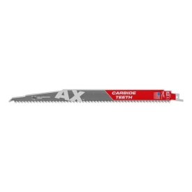 Milwaukee 48005527 - Brzeszczot do drewna z gwoździami AX z węglikiem, 300 mm 5 TPI (5 szt.)