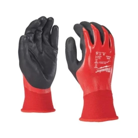 Milwaukee 4932493224 - Rękawice odporne na przecięcia, powlekane nitrylem, poziom ochrony 1/A, rozmiar M/8 (12 par) 