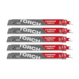 Milwaukee 48005552 - Brzeszczot do metalu TCT TORCH z węglikiem, 230 mm 10 TPI (5 szt.)