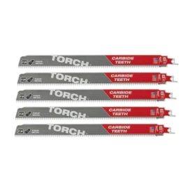 Milwukee 48005553 - Brzeszczot do metalu TCT TORCH z węglikiem, 300 mm 10 TPI (5 szt.)