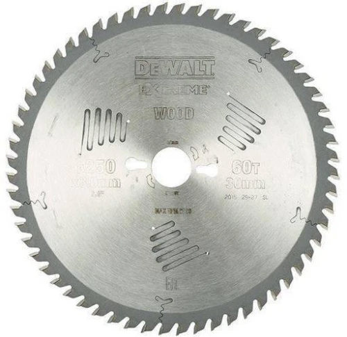 DEWALT DT4351 - Tarcza pilarska do drewna 250x30mmx60z