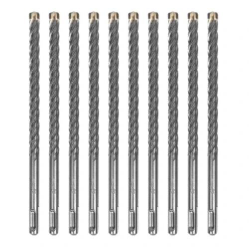 Milwaukee 4932498896 - Wiertło udarowe do betonu SDS-Plus Contractor, 4-ostrzowe, 12 x 140/210 mm (10 szt.)