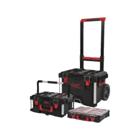 Milwaukee 4932499041 - Zestaw 2 skrzynie PACKOUT + organizer