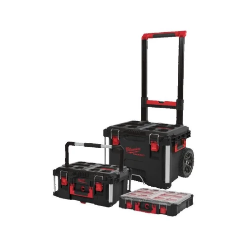 Milwaukee 4932499041 - Zestaw 2 skrzynie PACKOUT + organizer