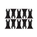 Milwaukee 48851249 - Brzeszczot bimetalowy do Multitoola do cięcia wgłębnego wielu materiałów, 64 mm (10 szt.)