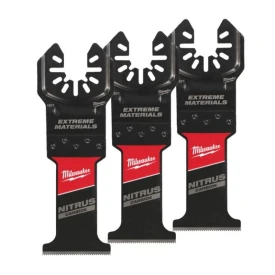 Milwaukee 48851573 - Brzeszczot wgłębny Nitrus Carbide do Multitoola do cięcia wielu materiałów, 35 mm (3 szt.)