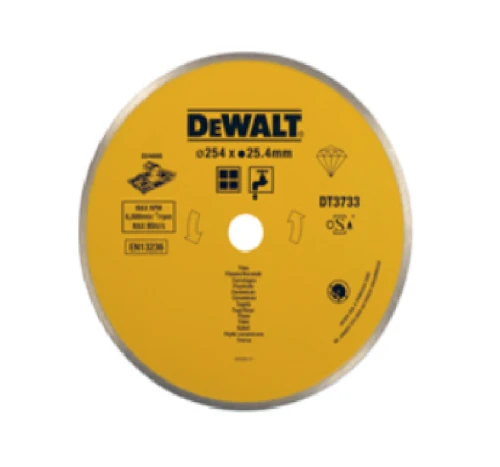 DEWALT DT3734 - Tarcza diamentowa do cięcia płytek ceramicznych, jastrychu 254/25,4mm