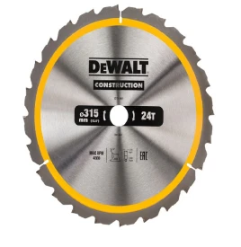 DEWALT DT1961 - Piła tarczowa do cięcia drewna 315/30mm, grubość cięcia 3.0mm, 24 zęby