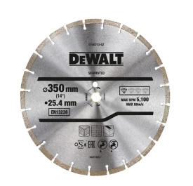 DEWALT DT40213 - Tarcza diamentowa segmentowa do szybkiego cięcia betonu 350/25.4mm