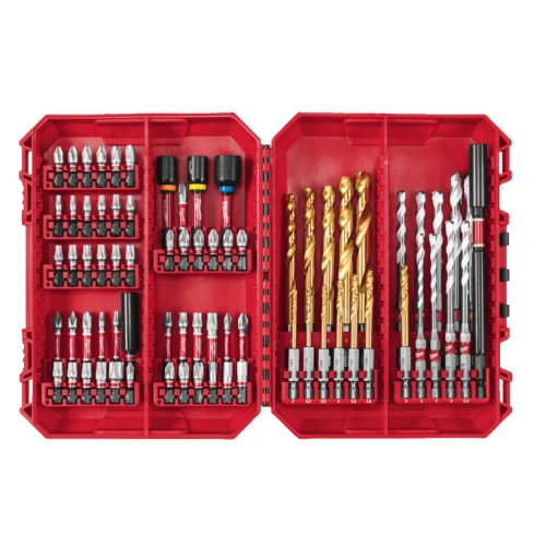 Milwaukee 4932501308 - Zestaw bitów i wierteł udarowych Milwaukee ShockWave 74 szt