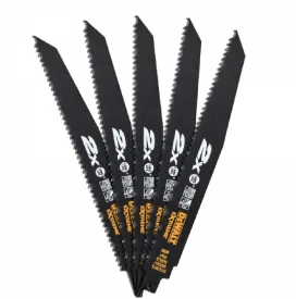 DEWALT DT2307L - Zestaw 5 brzeszczot do piły szablastej - drewno z gwoździami