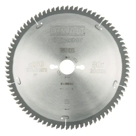DEWALT DT4287 - Piła tarczowa EXTREME do cięcia drewna, aluminium, laminatu, PVC 250/30/3,0mm, 80 zębów