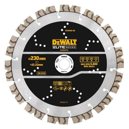 DEWALT DT20462 - Tarcza diamentowa segmentowa 230mm elite  zastowanie ogólne