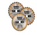 DEWALT DT1963 - Piły tarczowe do drewna kpl. 3szt. 250mm
