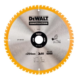 DEWALT DT1182 - Piła tarczowa do drewna 254x30mmx60z