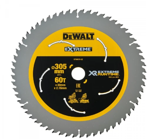 DEWALT DT99575 - Piła tarczowa do drewna 305x30mmx60z extreme runtime