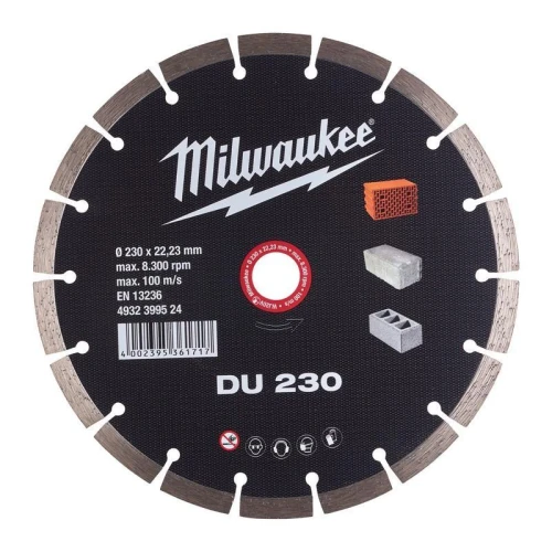 Milwaukee 4932399524 - Tarcza diamentowa do betonu DU 230 x 22,23 mm