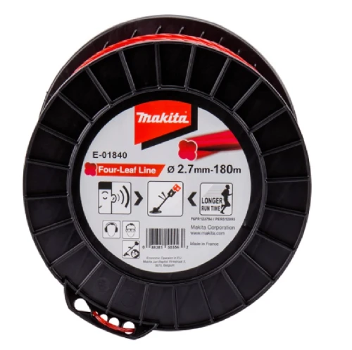 Makita E-01840 - Żyłka tnąca nylonowa koniczyna, średnica 2.7mm, długość 180m