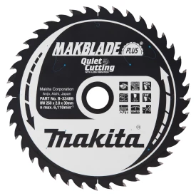 Makita B-33489 - Piła tarczowa 250x30x40z Mablade Plus Drewno