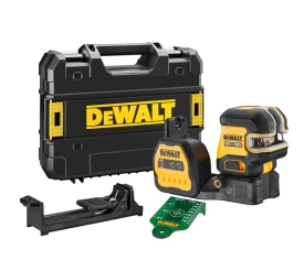 DEWALT DCE825NG18 - Samopoziomujący, zielony laser krzyżowy + 5 punktów 30m