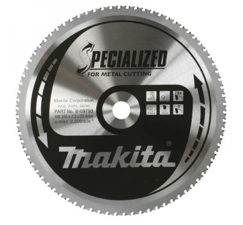 Makita B-33467 - Piła tarczowa do stali 305/25,4/2,3mm, 78 zębów