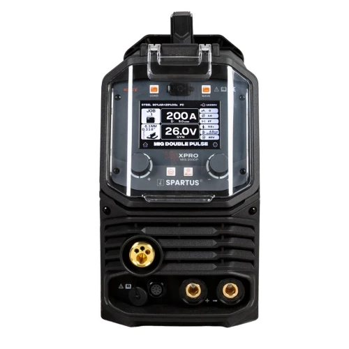 SPARTUS XPro MIG 200 DUAL PULSE - Spawarka inwertorowa - migomat z synergią