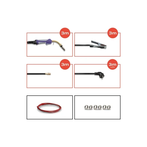 SPARTUS XPro MIG 260 DUAL PULSE - Spawarka inwertorowa - migomat z synergią