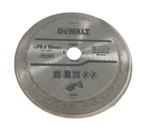 DEWALT DT20591 - Tarcza diamentowa pełna 76mm x9.6mm 