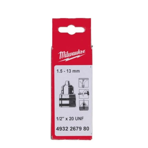 Milwaukee 4932267980 - Uchwyt wiertarski z kluczem 1,5 - 13 mm 1/2" x 20
